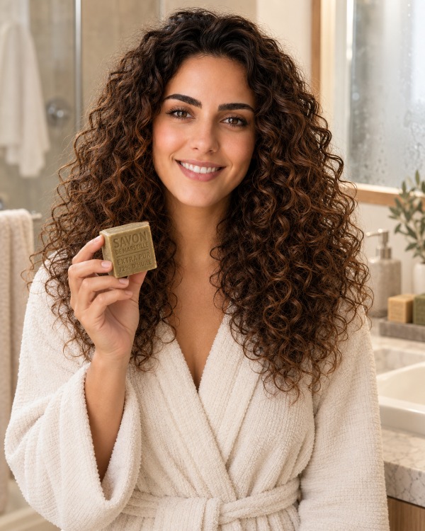 lyna sort de la douche savon de marseille